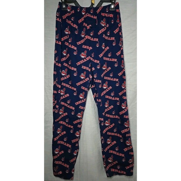 Genuine Merchandise Other - Cleveland Indians Genuine Merchandise Sideline Pajama Pants, Sz Small, Blue/red